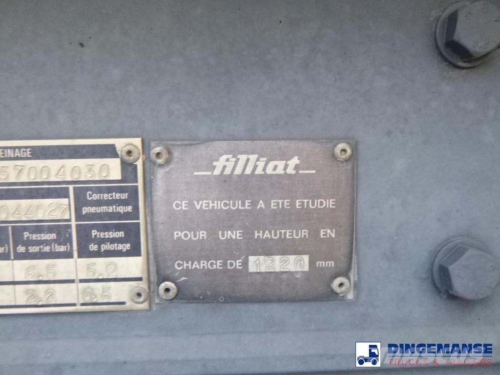 filiat 3-axle tank trailer chassis incl supports Poluprikolice cisterne