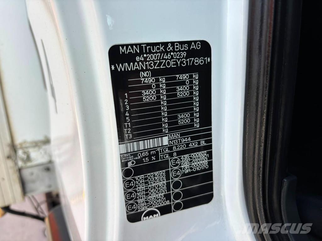 MAN TGL 8.220 4x2 BOX L=4958 mm Skåpbilar