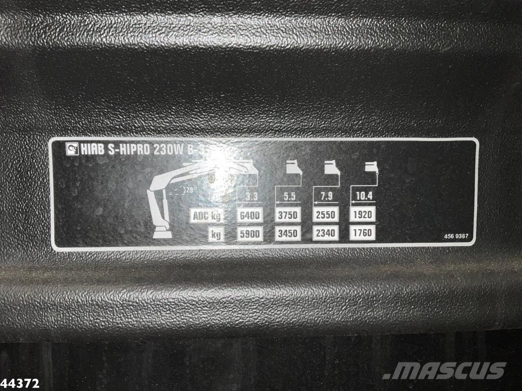 DAF FAN CF 340 Hiab 23 Tonmeter laadkraan 폐기물 수거 트럭