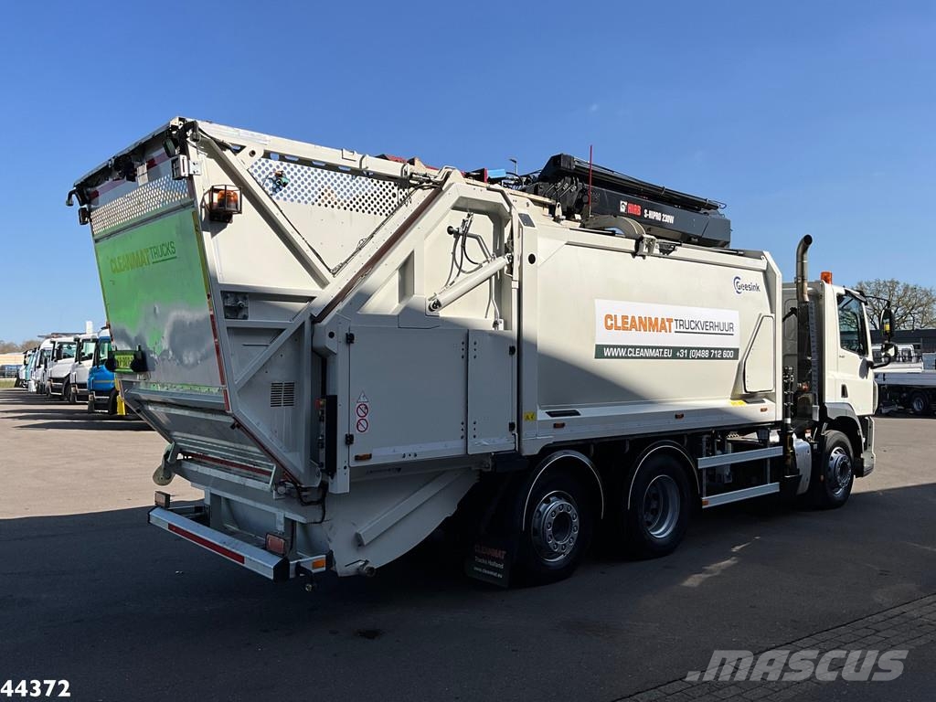 DAF FAN CF 340 Hiab 23 Tonmeter laadkraan 폐기물 수거 트럭