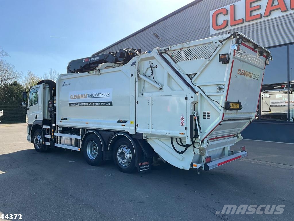 DAF FAN CF 340 Hiab 23 Tonmeter laadkraan 폐기물 수거 트럭
