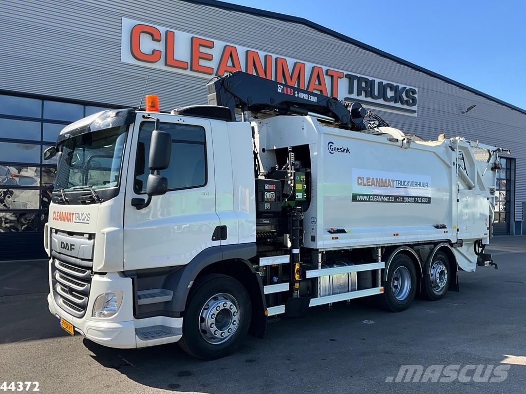 DAF FAN CF 340 Hiab 23 Tonmeter laadkraan 폐기물 수거 트럭