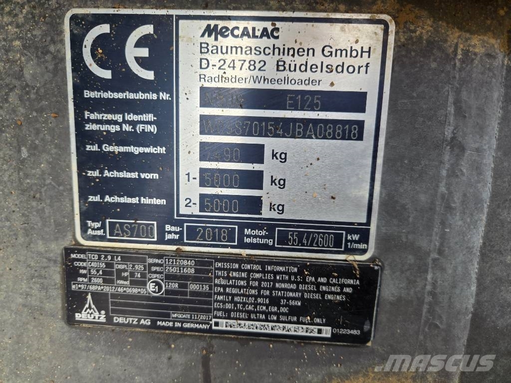 Mecalac AS 700 휠로우더