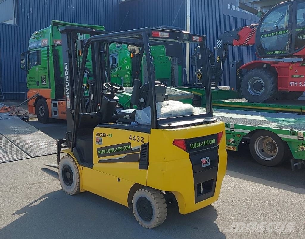 Hyundai 30B-9, 3 ton electric, Triplex 5,5m Elektrische heftrucks