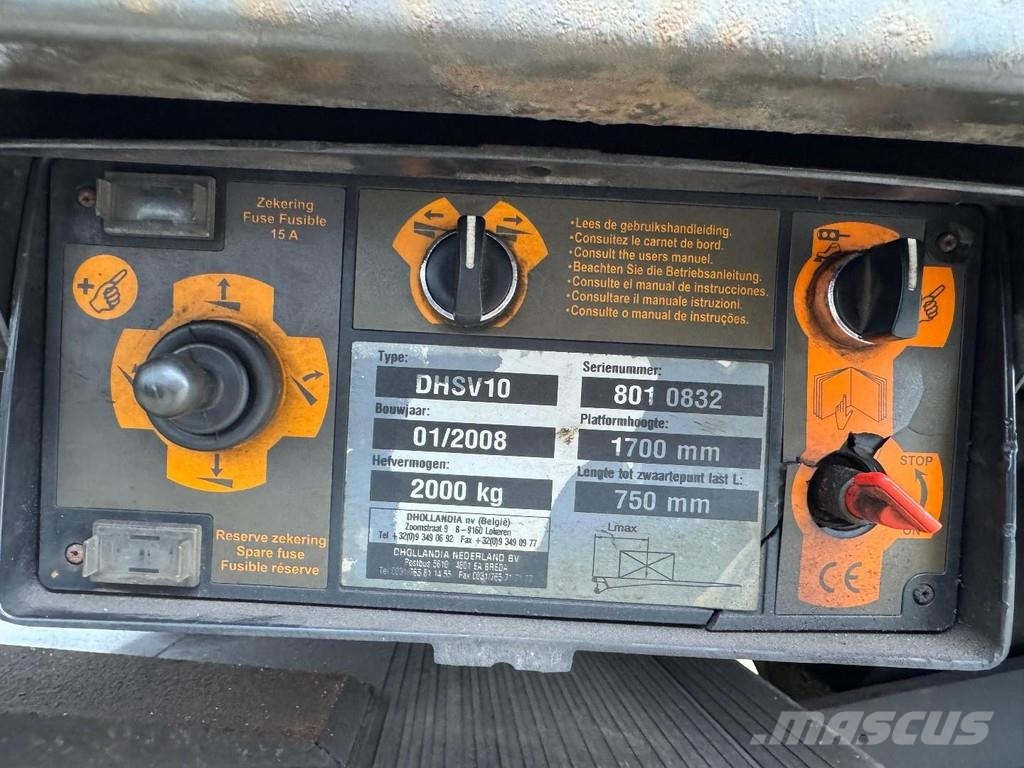 Scania R 380 6X2 *DAMAGED* + DHOLLANDIA 2000 KG LIFT Lastbil - Gardin