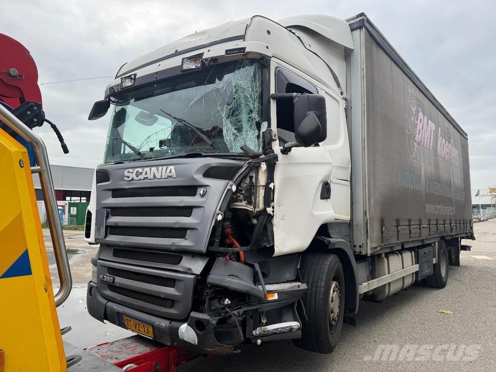 Scania R 380 6X2 *DAMAGED* + DHOLLANDIA 2000 KG LIFT Lastbil - Gardin