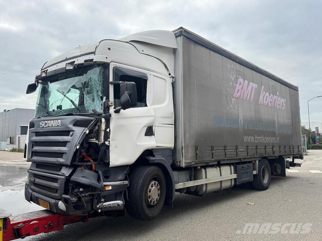 Scania R 380 6X2 *DAMAGED* + DHOLLANDIA 2000 KG LIFT Lastbil - Gardin