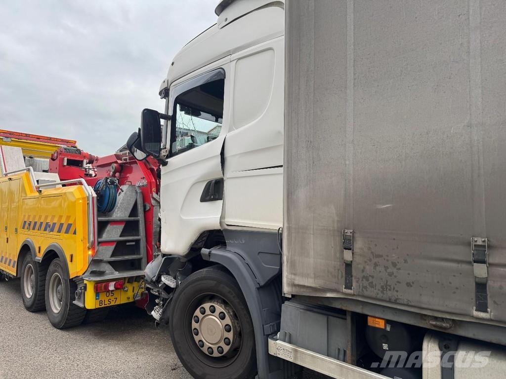 Scania R 380 6X2 *DAMAGED* + DHOLLANDIA 2000 KG LIFT Lastbil - Gardin