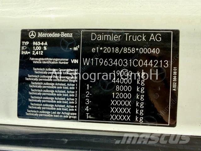 Mercedes-Benz Actros 5/1848 GigaSpace/ Voll Luft / Eu6d Ťahače