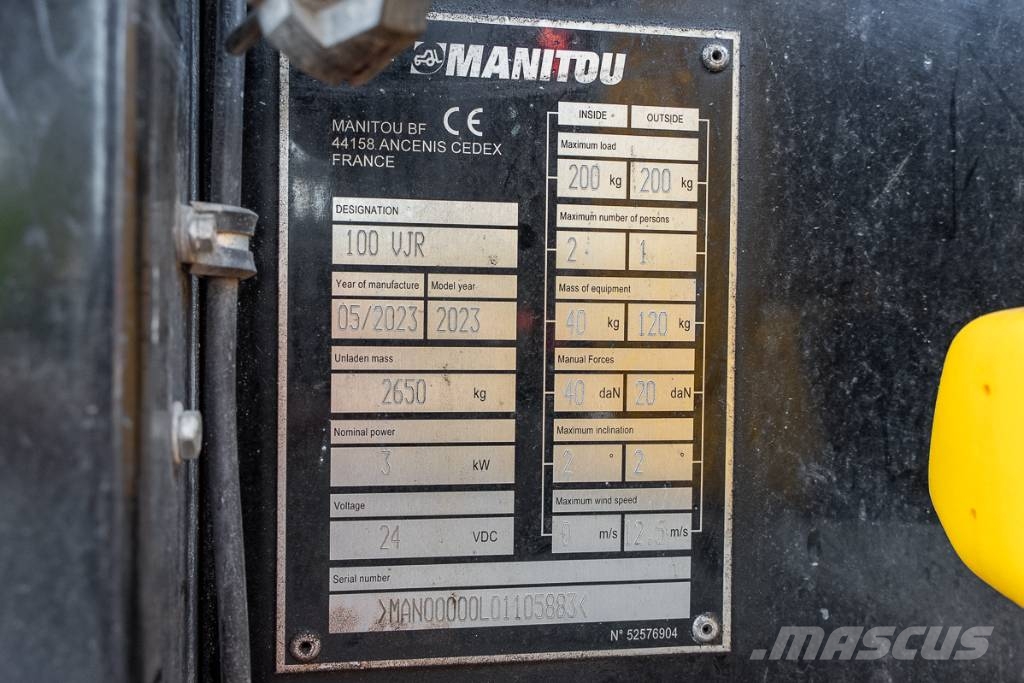 Manitou 100VJR Gelenkteleskoparbeitsbühnen