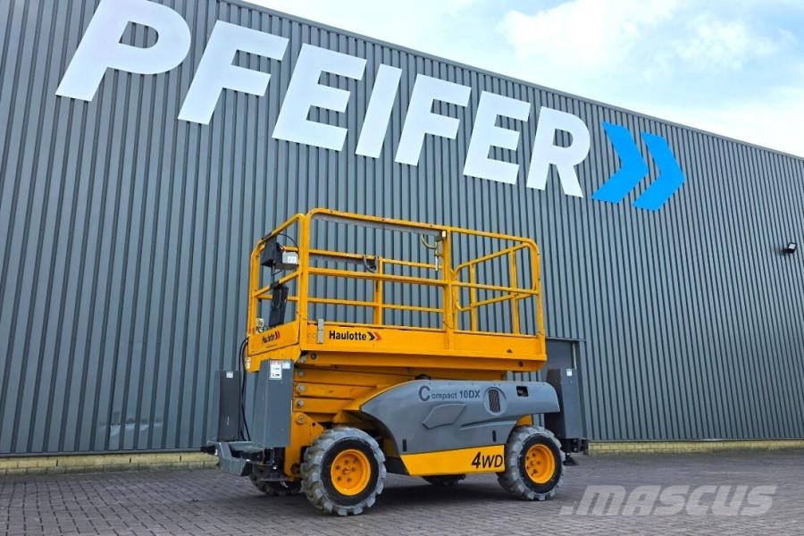 Haulotte COMPACT 10DX Diesel, 4x4 Drive, 10.2m Working Heig Scissor lifts