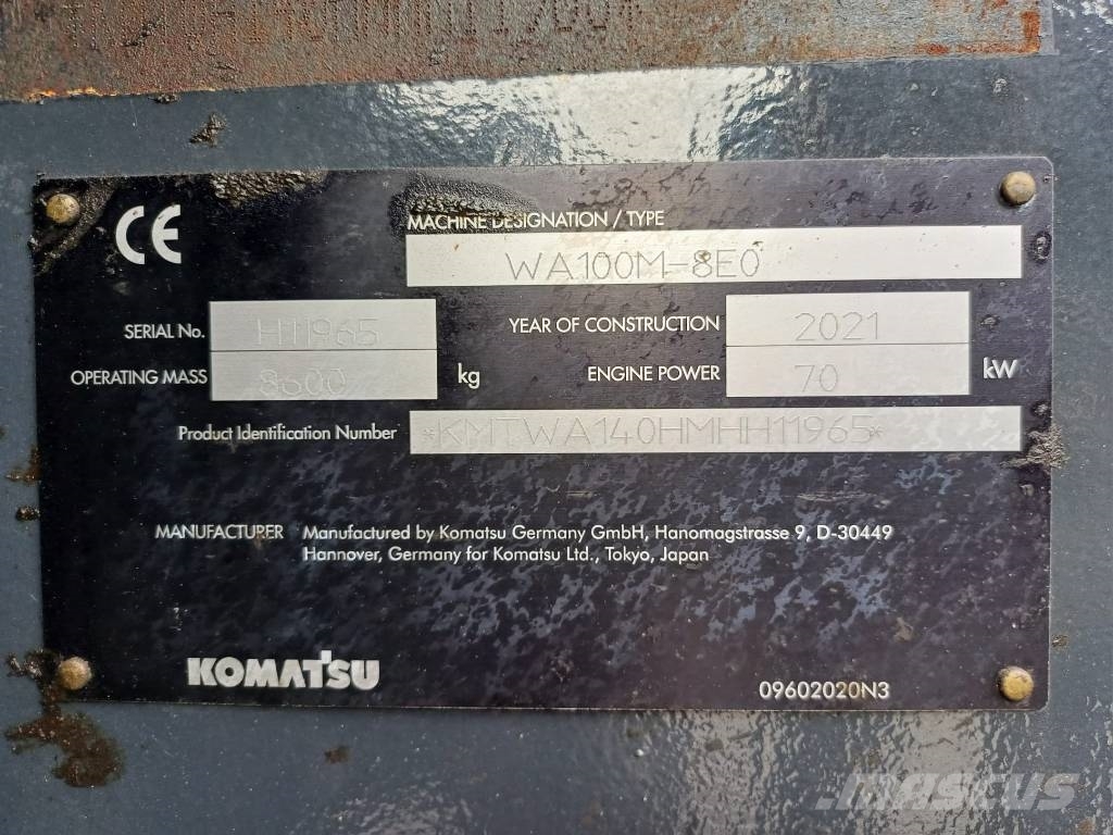 Komatsu WA 100 M-8 لوادر بعجل