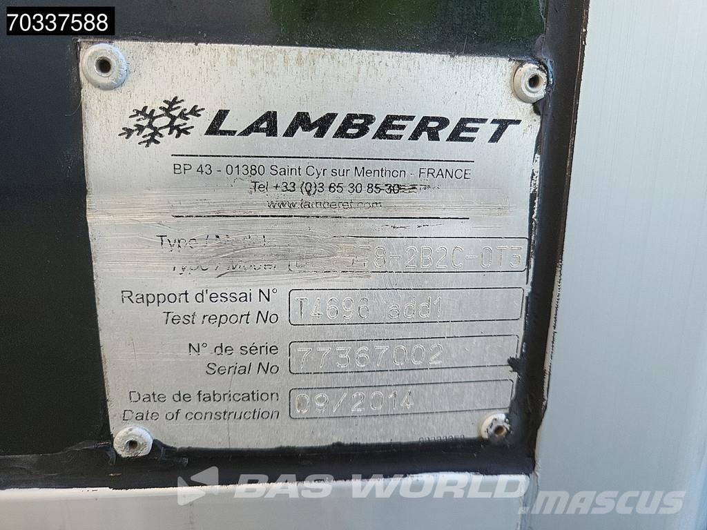 MAN TGL 12.180 TGL 4X2 Lamberet Dhollandia Tailgate Ca Koelwagens