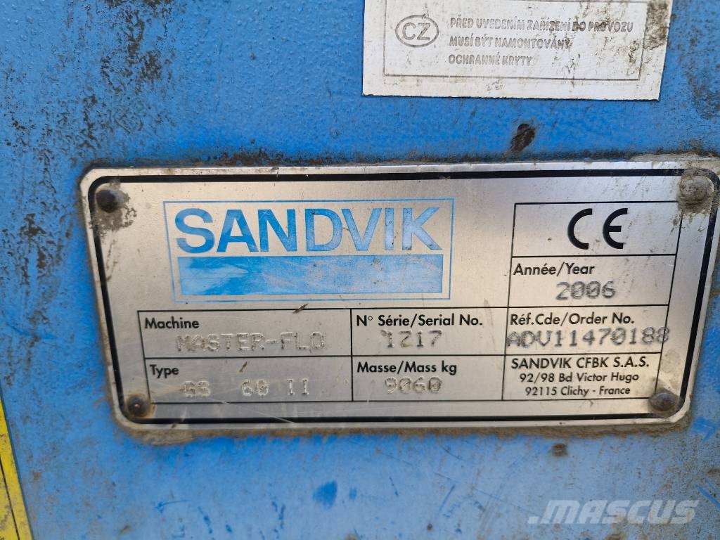 Sandvik MASTER-FLO GS 60 II Пресяващи и Сортиращи