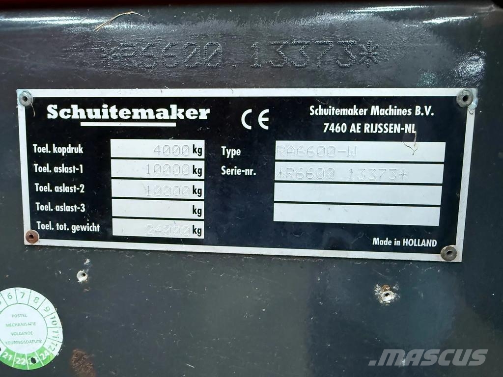 Schuitemaker RAPIDE 6600 2x!! Rapide 6600 W opraapwagen rotor i Samojízdné sekačky