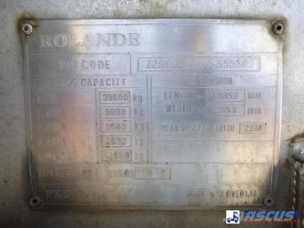 Fluid Chemical tank inox 37.5 m3 / 1 comp ( AdBlue Ημιρυμούλκες βυτίων
