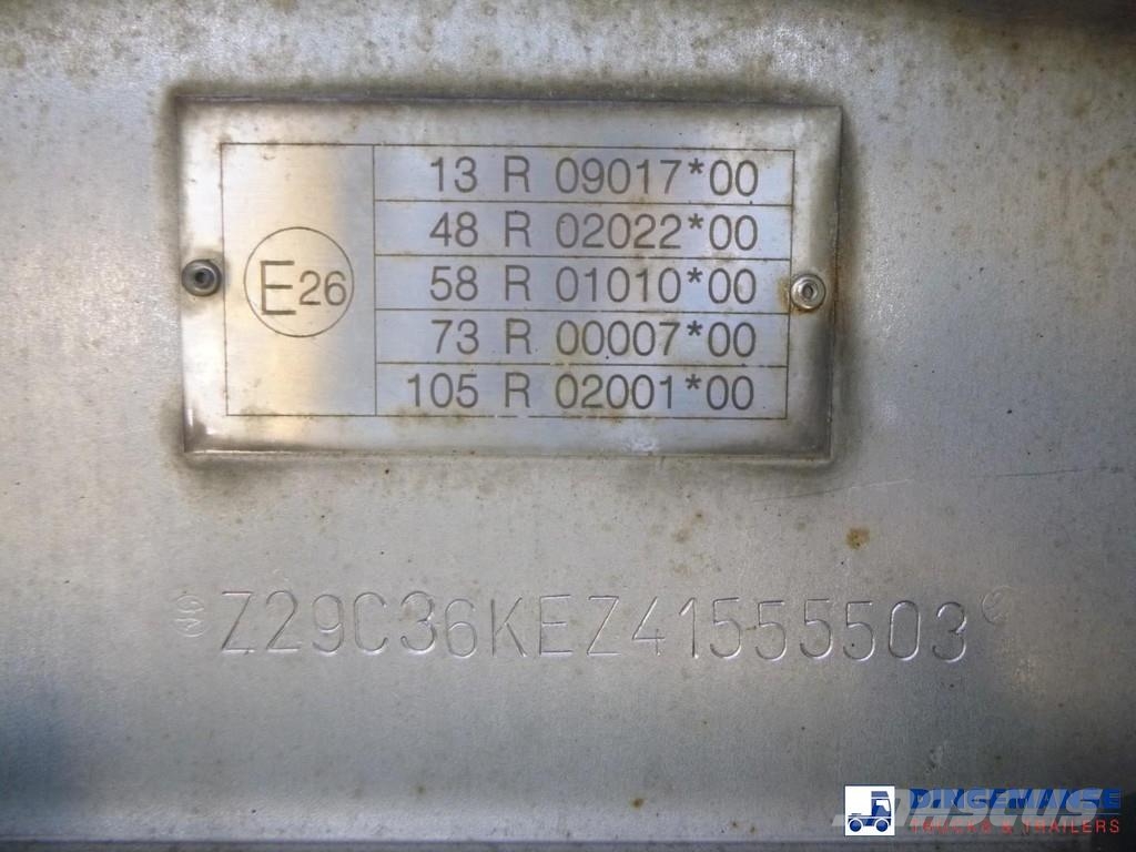 Fluid Chemical tank inox 37.5 m3 / 1 comp ( AdBlue Ημιρυμούλκες βυτίων
