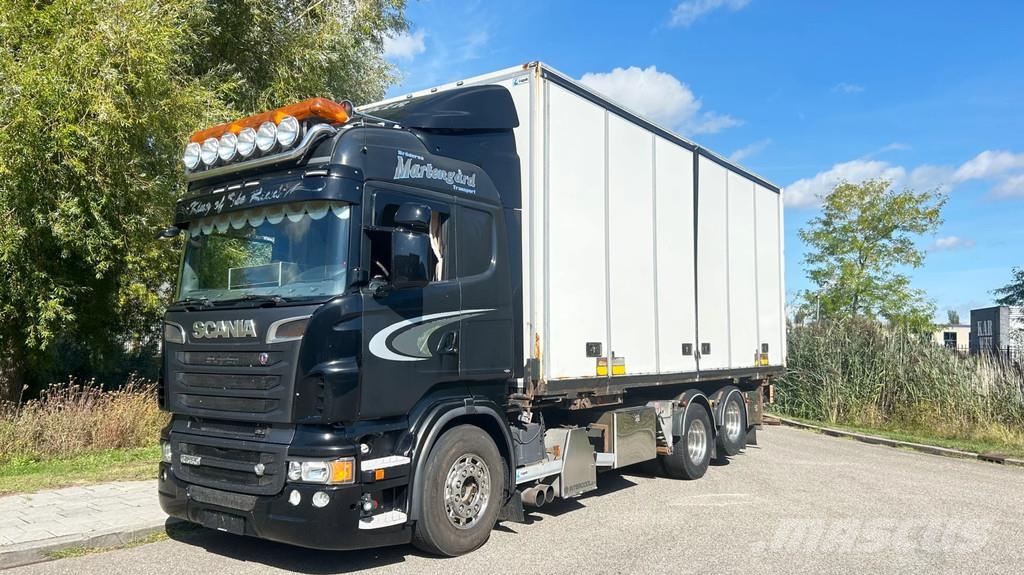 Scania R560 V8 Full air | Retarder | BDF system | Box | s شاحنات ذات هيكل صندوقي