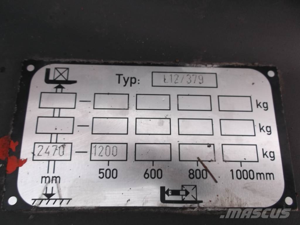 Linde L12 AS /379/ SPEC WITH FORKS V-2541 OB Χειροκίνητα παλετοφόρα