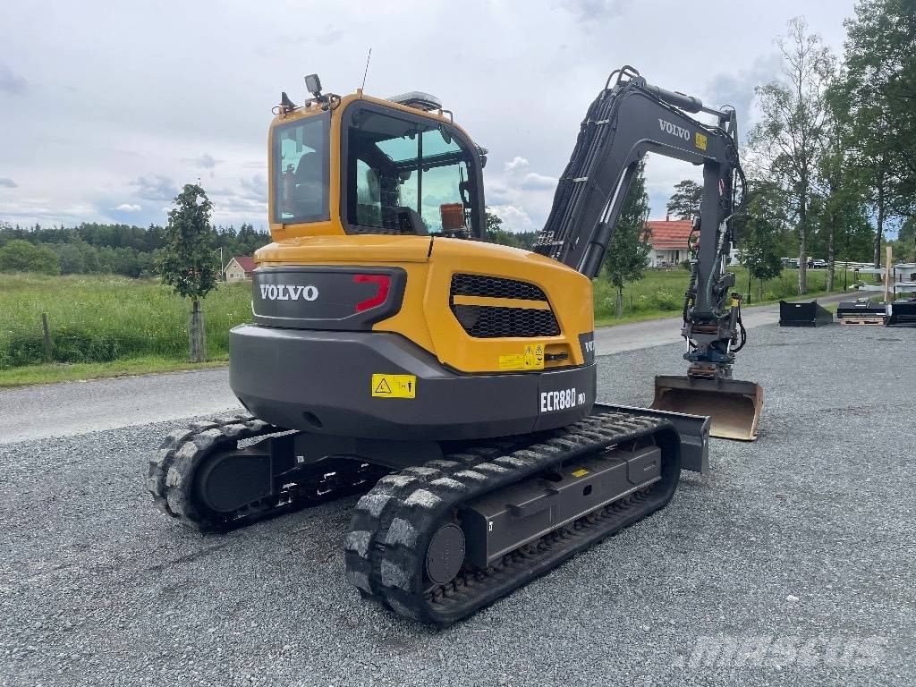 Volvo ECR88D Rototilt C-smörj 3st skopor Mini excavators 7t - 12t