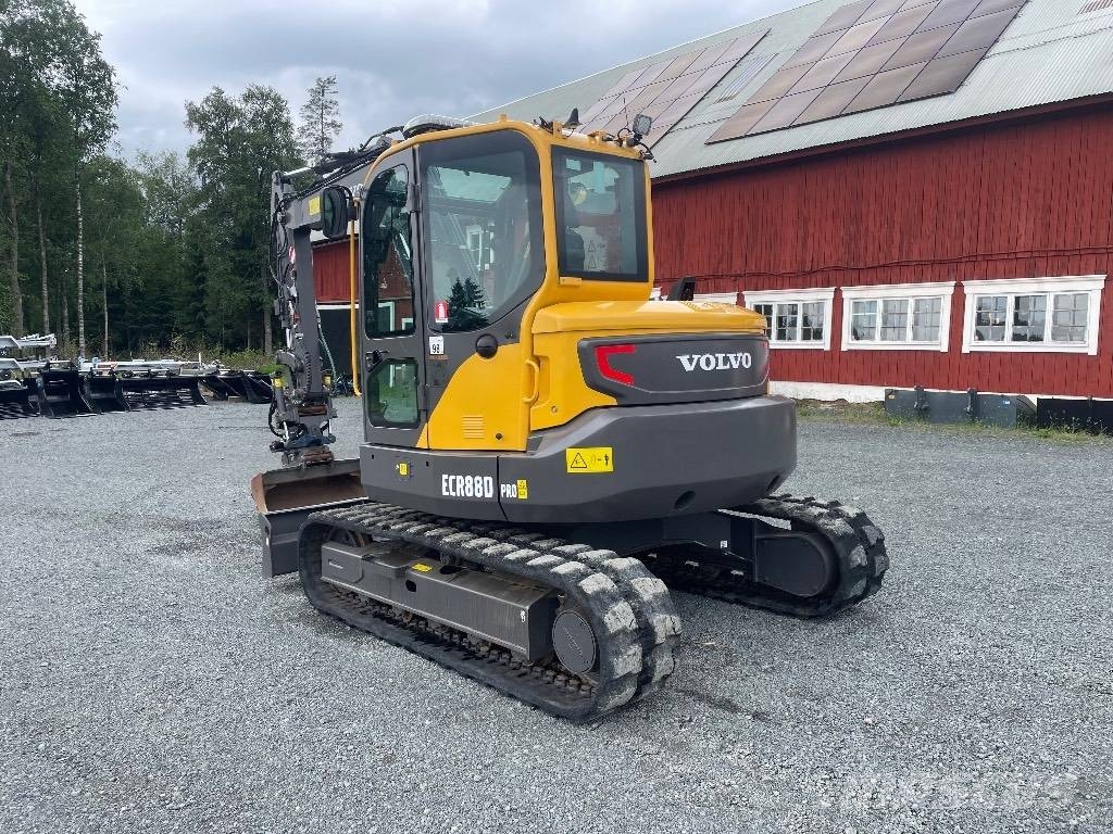 Volvo ECR88D Rototilt C-smörj 3st skopor Mini excavators 7t - 12t