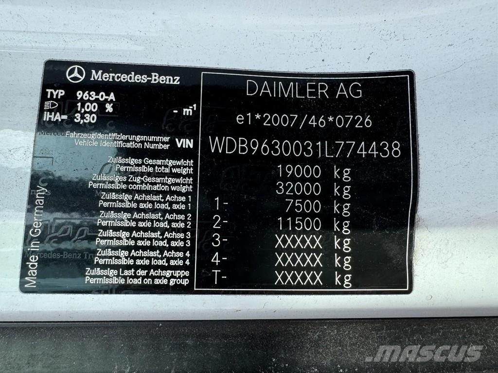 Mercedes-Benz Antos 1824, Tautliner, PTO preparation, Taillift شاحنات بغطاء جانبي