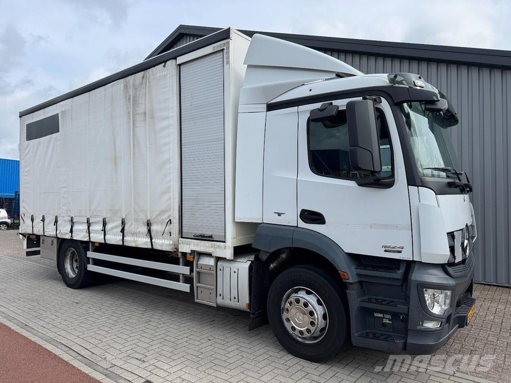 Mercedes-Benz Antos 1824, Tautliner, PTO preparation, Taillift شاحنات بغطاء جانبي