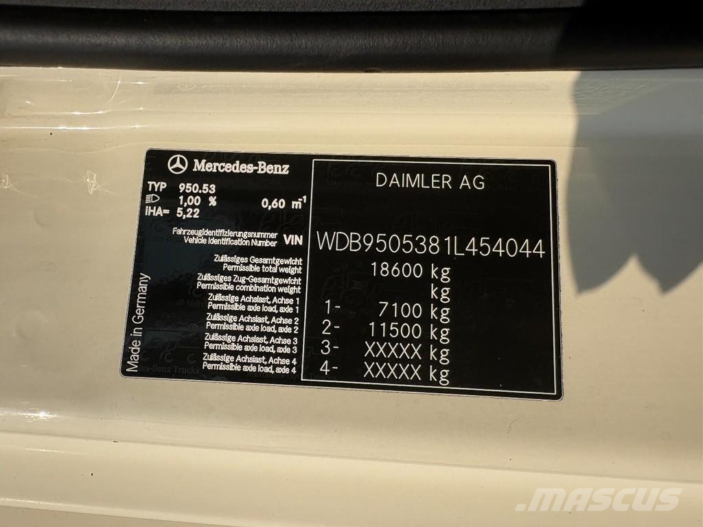 Mercedes-Benz Axor 1824 + Carrier Supra 750 + Dhollandia 2000 kg شاحنات بدرجة حرارة قابلة للضبط