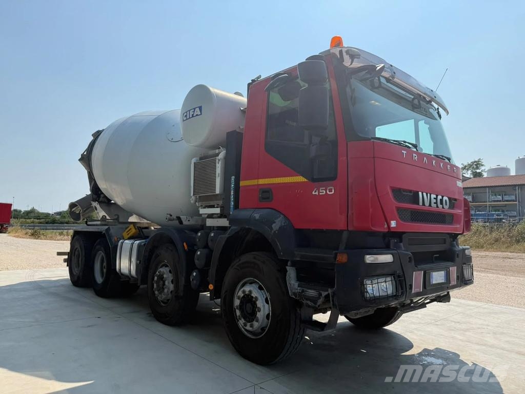 Iveco Trakker 410T45 Wechsel BETON + KIPPER 40Ton 8x4 Lastbiler med tip