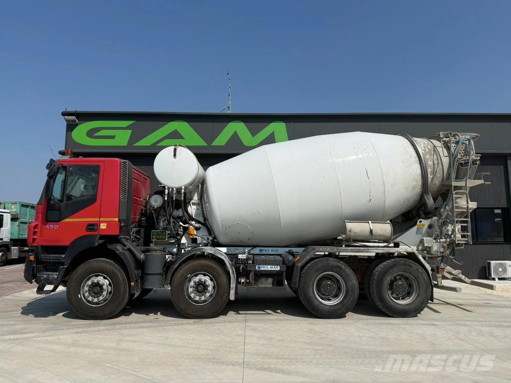 Iveco Trakker 410T45 Wechsel BETON + KIPPER 40Ton 8x4 Lastbiler med tip
