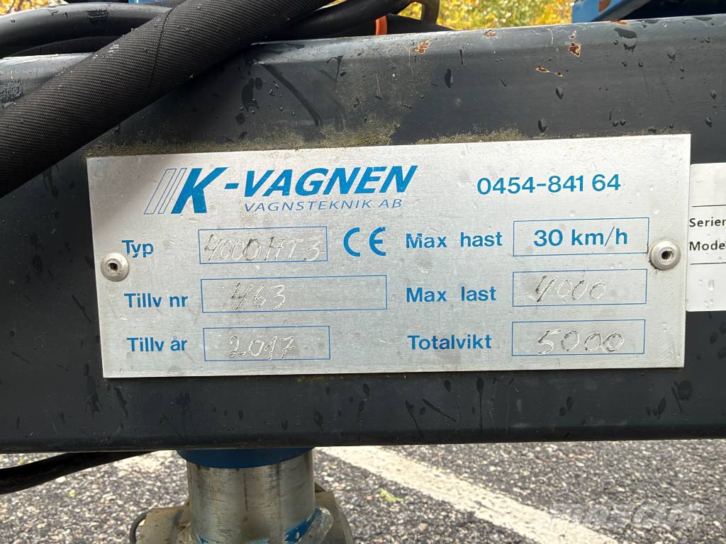 K-vagnen 4000 HT3 Lövlastarvagn Sonstige Kommunalmaschinen