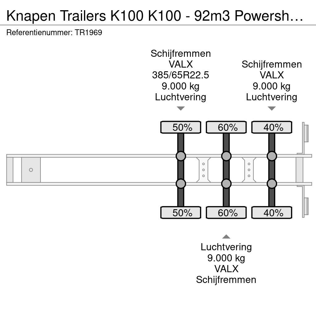 Knapen Trailers K100 K100 - 92m3 Powersheet Floor 10mm Návesy s pohyblivou podlahou