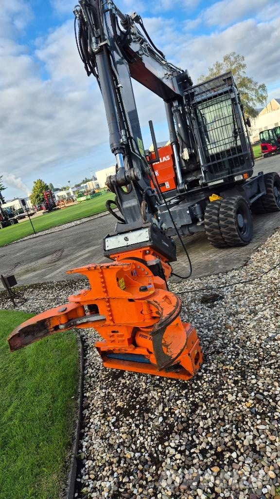 Atlas 190W mit OilQuick OQ70-55 (Woodcracker) Escavadoras de rodas