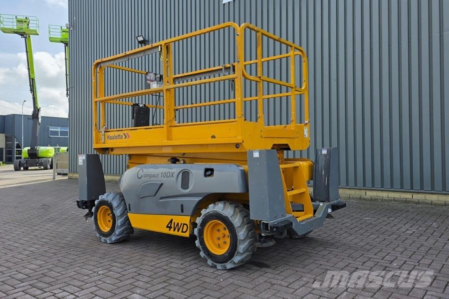 Haulotte COMPACT 10DX Diesel, 4x4 Drive, 10.2m Working Heig Schaarhoogwerkers