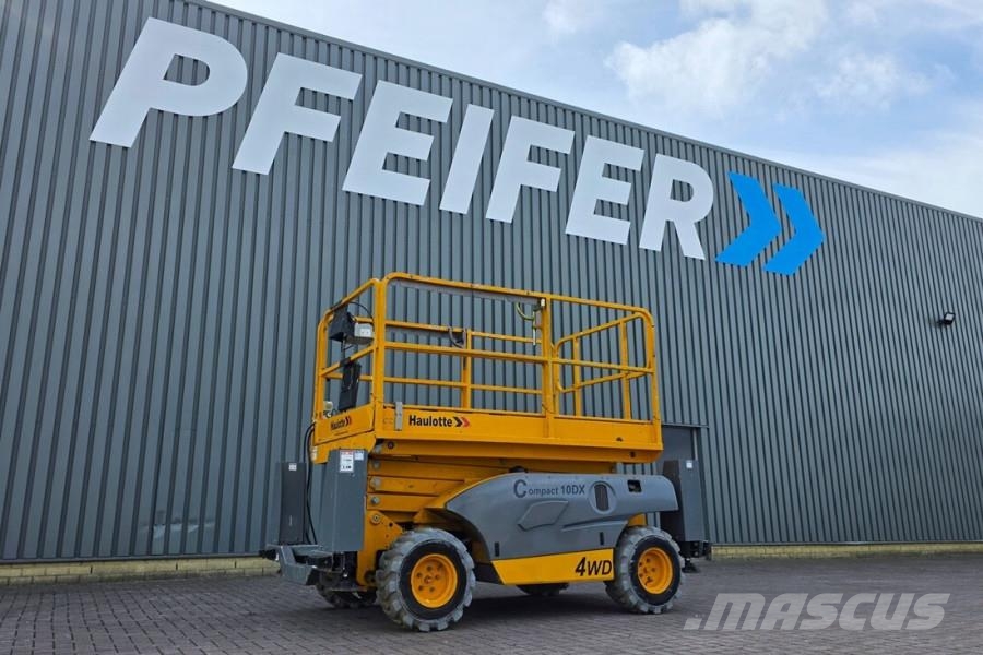 Haulotte COMPACT 10DX Diesel, 4x4 Drive, 10.2m Working Heig Schaarhoogwerkers