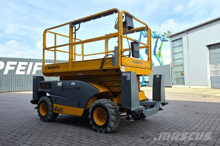 Haulotte COMPACT 10DX Diesel, 4x4 Drive, 10.2m Working Heig Schaarhoogwerkers