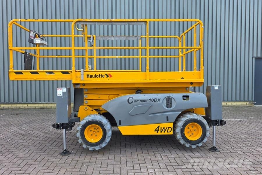 Haulotte COMPACT 10DX Diesel, 4x4 Drive, 10.2m Working Heig Schaarhoogwerkers