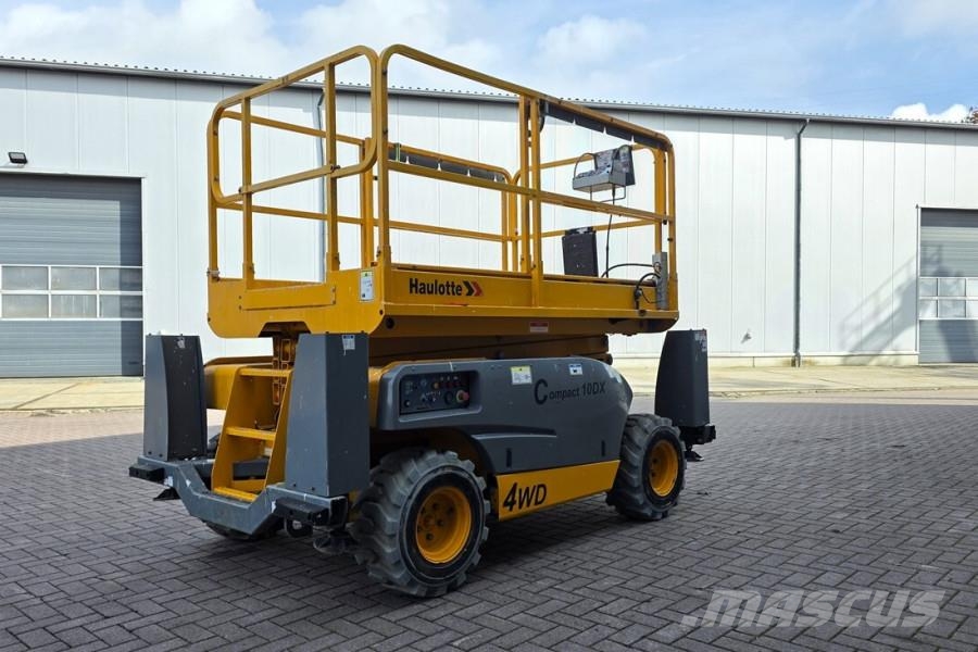 Haulotte COMPACT 10DX Diesel, 4x4 Drive, 10.2m Working Heig Schaarhoogwerkers