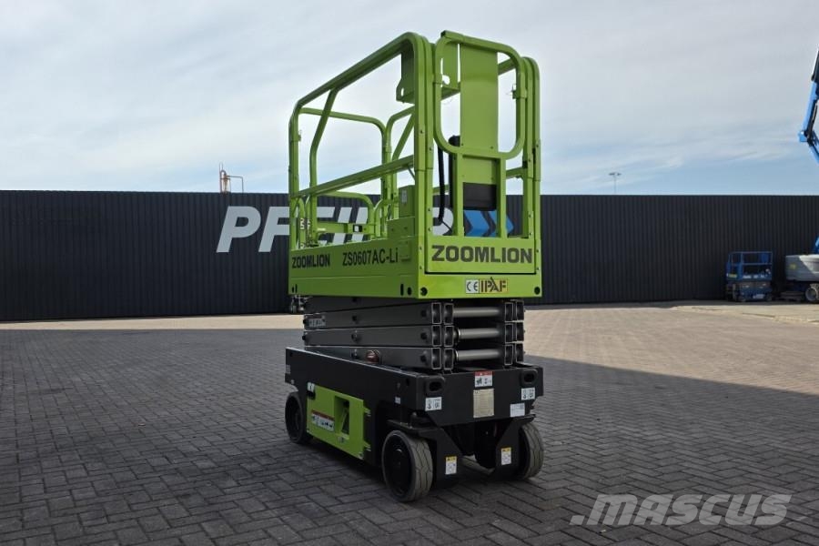 Zoomlion ZS0607AC Li Unused, Valid Inspection, 7.80m Workin Nožnicové zdvíhacie plošiny