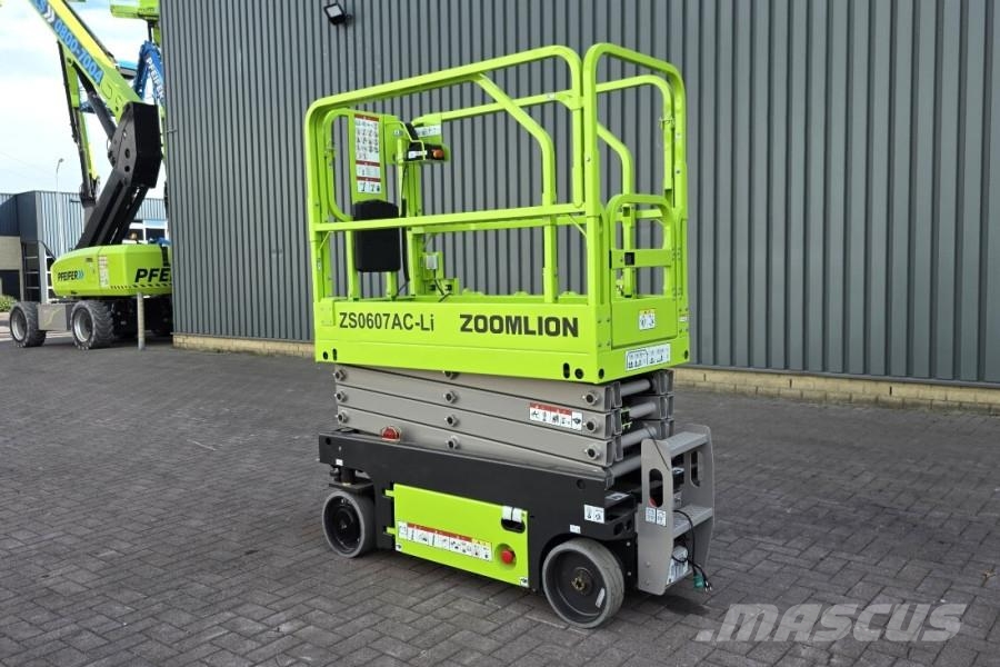 Zoomlion ZS0607AC Li Unused, Valid Inspection, 7.80m Workin Nožnicové zdvíhacie plošiny