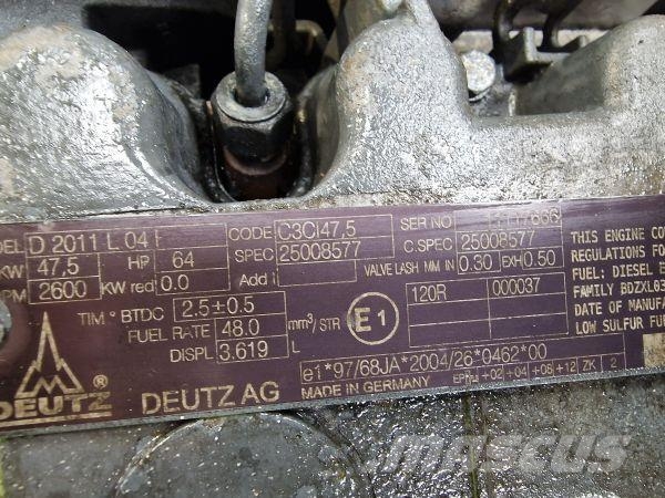 Deutz D2011 L04 Mootorid