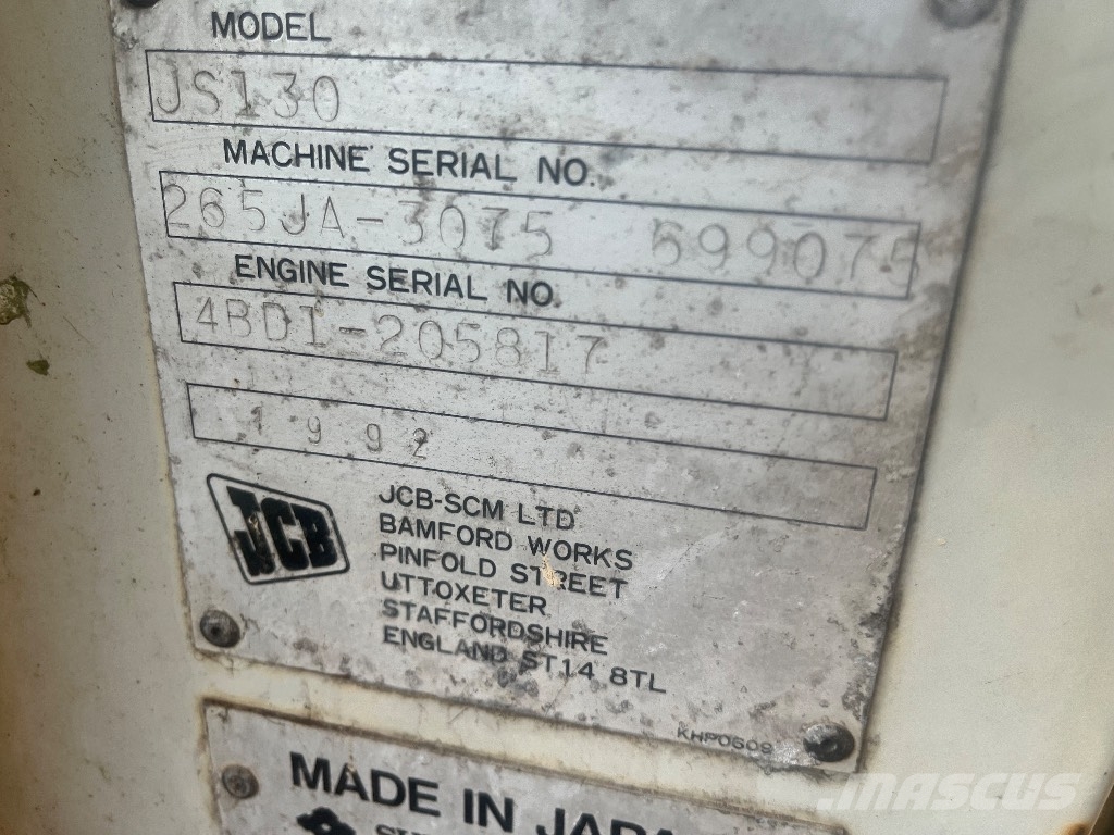 JCB 130 Excavadoras de cadenas