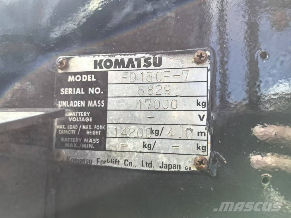 Komatsu FD150-7 Diesel forklifts
