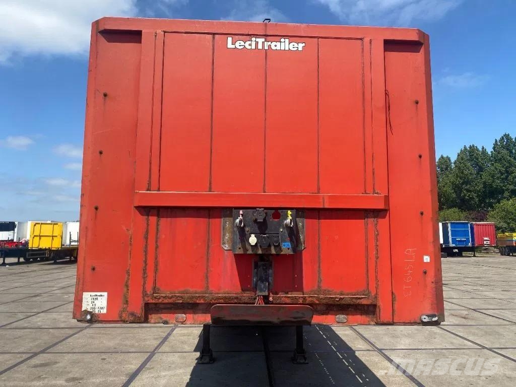Lecitrailer 3 AXLE - BPW + HIAB R165 F3 Poluprikolice sa otvorenim sandukom