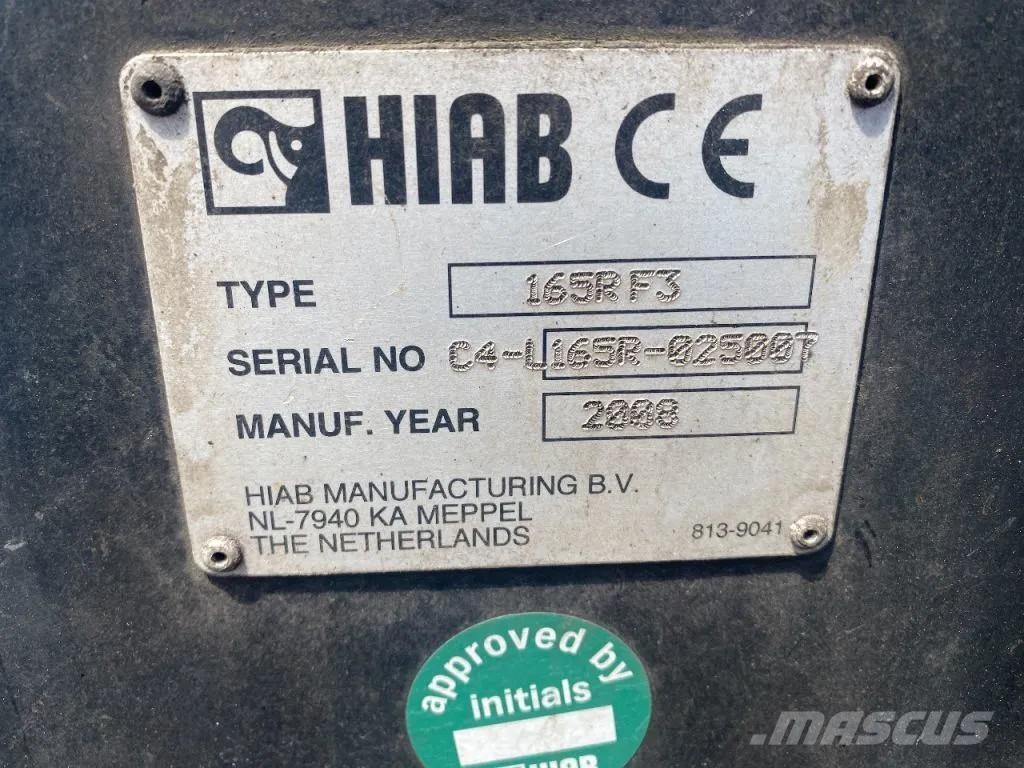 Lecitrailer 3 AXLE - BPW + HIAB R165 F3 Poluprikolice sa otvorenim sandukom