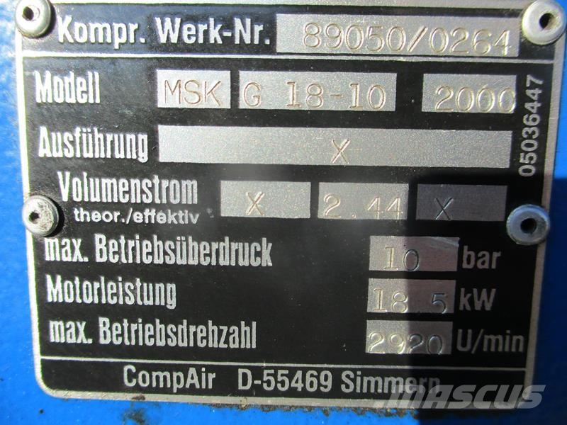 Compair MSK G - 18 - 10 مكابس