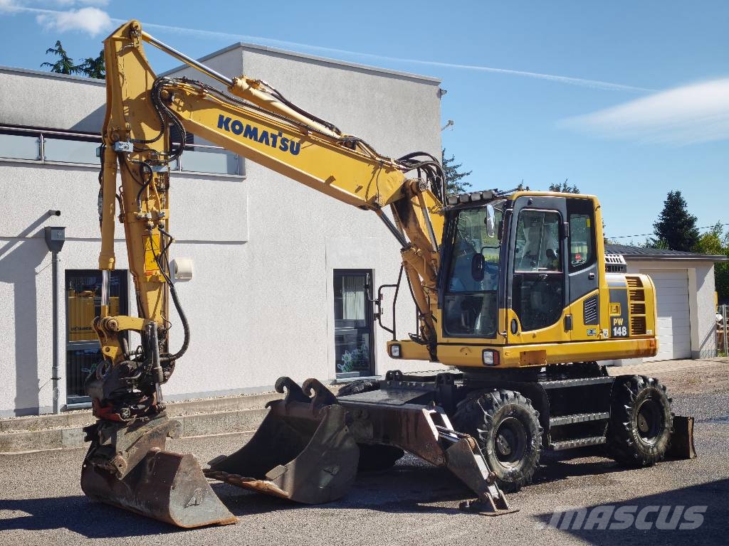 Komatsu PW 148-8 *Rotortilt* Klima* 2 Schaufeln Mobilbagger