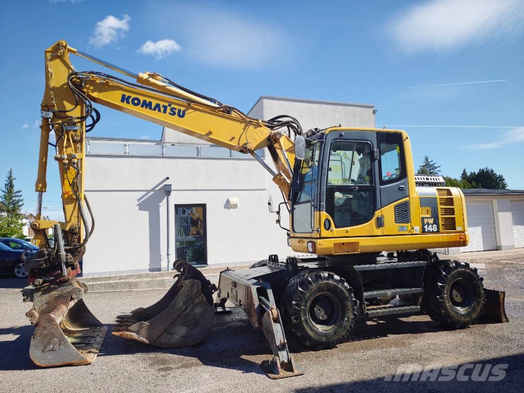 Komatsu PW 148-8 *Rotortilt* Klima* 2 Schaufeln Mobilbagger