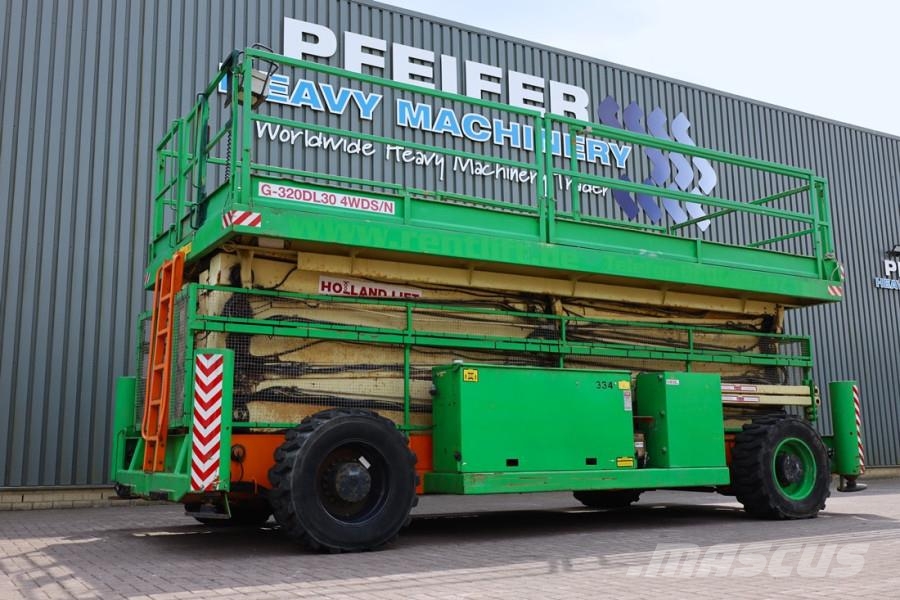 Holland Lift Megastar G-320DL30-4WDS/N Diesel, 4x4x4 Drive, 34m Scissor lifts