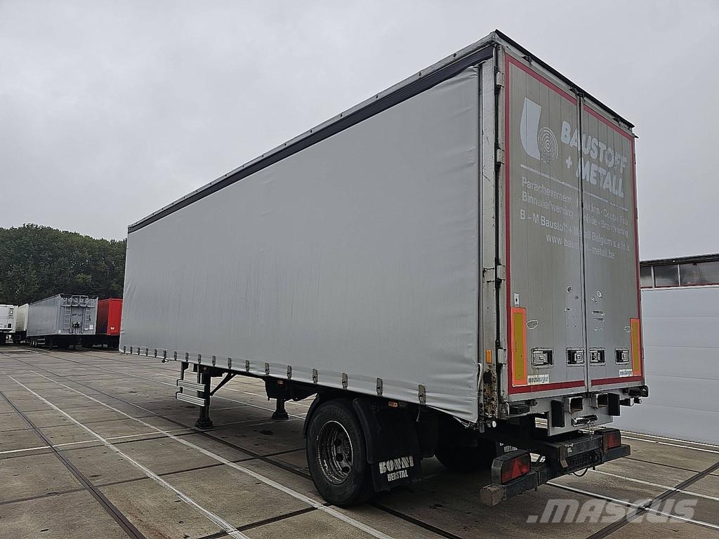 Meusburger PS10 STEER AXLE CITY, NEW CURTAINS, FORKLIFT CONNE Тентованные полуприцепы